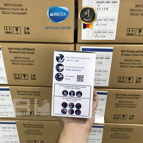 Thiết bị lọc nước tại vòi BRITA On Tap (có sẵn 1 lõi lọc BRITA On Tap HF cao cấp) - Sản xuất tại Nhật Bản