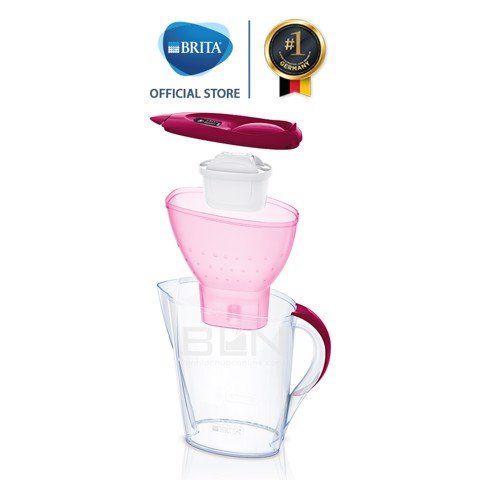 Bình lọc nước BRITA Marella Berry 2.4L (có sẵn 1 lõi lọc Maxtra Plus) - Sản xuất tại Đức