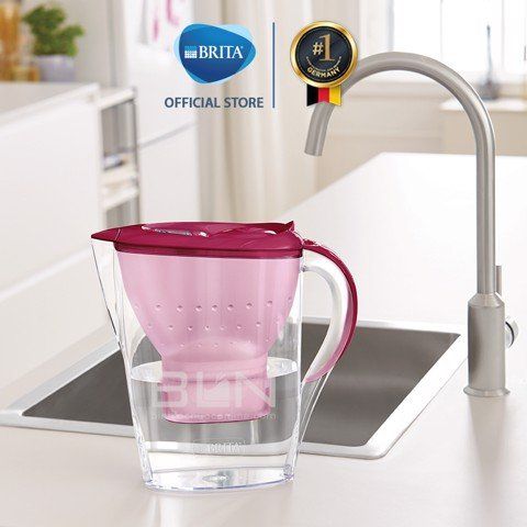 Bình lọc nước BRITA Marella Berry 2.4L (có sẵn 1 lõi lọc Maxtra Plus) - Sản xuất tại Đức