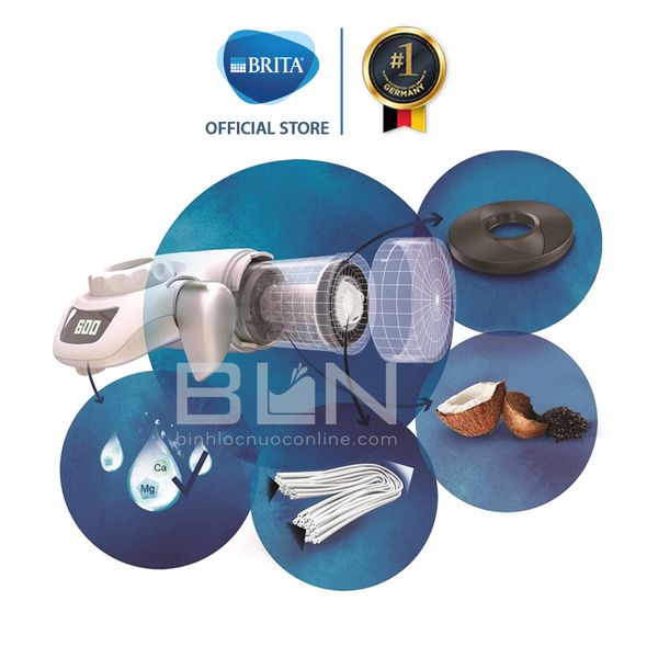 Thiết bị lọc nước tại vòi BRITA On Tap (có sẵn 1 lõi lọc BRITA On Tap HF cao cấp) - Sản xuất tại Nhật Bản