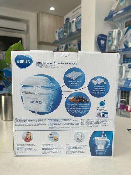 Bình lọc nước Brita Marella XL White 3.5L (có sẵn 1 lõi lọc Maxtra Plus) - Thương hiệu Đức