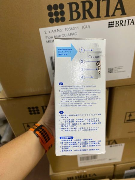 Hộp 3 lõi lọc dài thay thế Brita CLASSIC