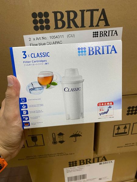 Hộp 3 lõi lọc dài thay thế Brita CLASSIC