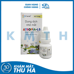 Dung dịch nhỏ mắt ATROPIA LS 0.025% 5ml