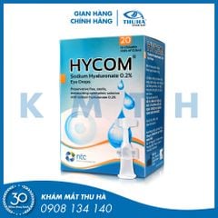 Dung dịch nước mắt nhân tạo đơn liều nhỏ mắt HYCOM 0,2 % - ITALIA