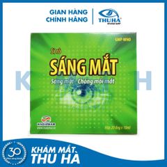 SIRO SÁNG MẮT hỗ trợ sáng mắt, chống mỏi mắt - HADIPHAR (Hộp 20 ống x 10ml)