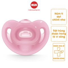 [Chính hãng] Núm ti giả chỉnh nha NUK Sensitive Silicone - CHLB Đức (0-6-18 tháng)