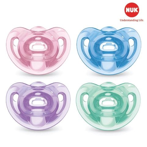 [Chính hãng] Núm ti giả chỉnh nha NUK Sensitive Silicone - CHLB Đức (0-6-18 tháng)