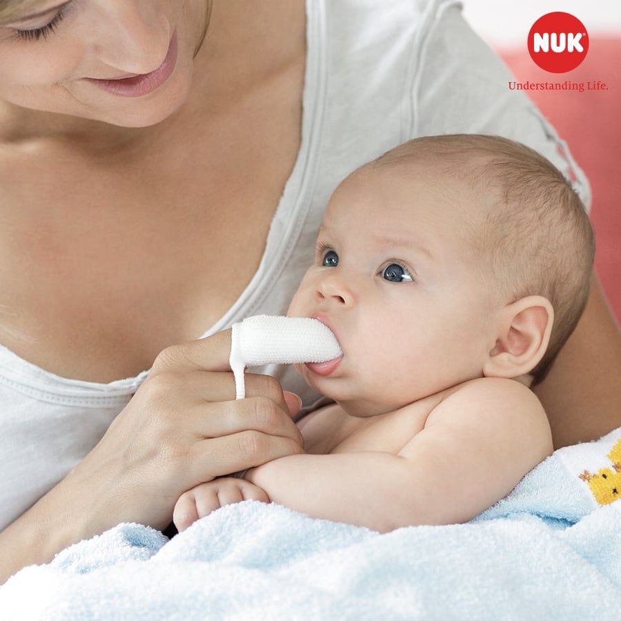 [Chính hãng] Rơ lưỡi vải Microfiber kháng khuẩn siêu mềm NUK  - chuẩn OeKO Tex 100 [Đức]