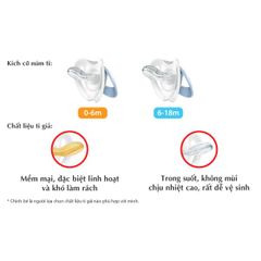 [Chính hãng] Ti giả chỉnh nha silicon siêu mềm NUK Silicone Genius - CHLB Đức