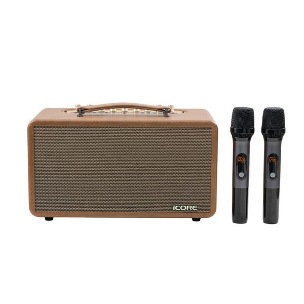Bộ Loa Karaoke Xách Tay iCore P8 – Thiết Kế Retro Sang Trọng + Âm Thanh Cực Hay + Giá Tốt Bất Ngờ