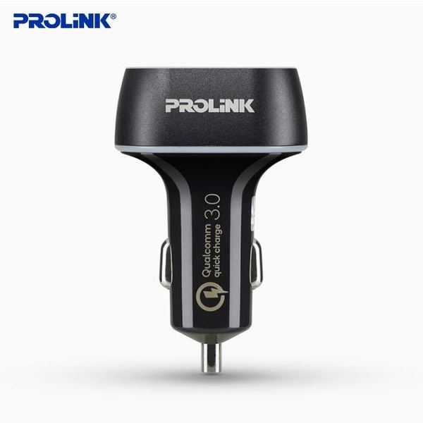 Sạc Ô Tô 3 Cổng Prolink PCC34201 – Sạc Nhanh QC 3.0, An Toàn, Giá Rẻ Chính Hãng