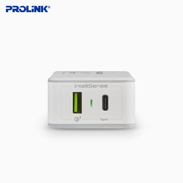 Củ Sạc Nhanh Prolink PTC23301 – 2 Cổng Sạc, Công Suất 33W, Quick Charge 3.0 Giá Tốt