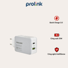 Củ Sạc Nhanh Prolink PTC23301 – 2 Cổng Sạc, Công Suất 33W, Quick Charge 3.0 Giá Tốt