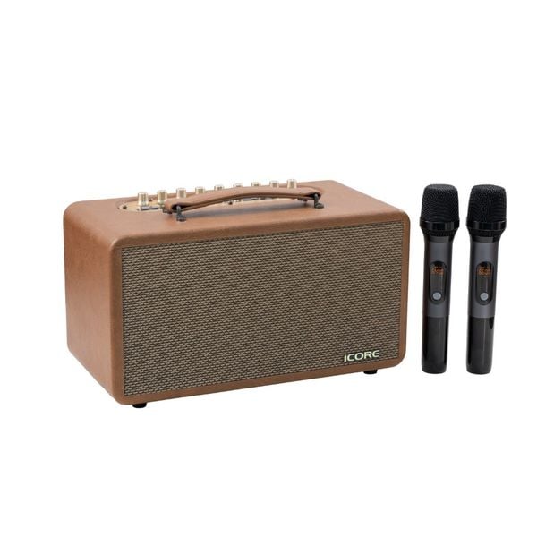 Bộ Loa Karaoke Xách Tay iCore P8 – Thiết Kế Retro Sang Trọng + Âm Thanh Cực Hay + Giá Tốt Bất Ngờ