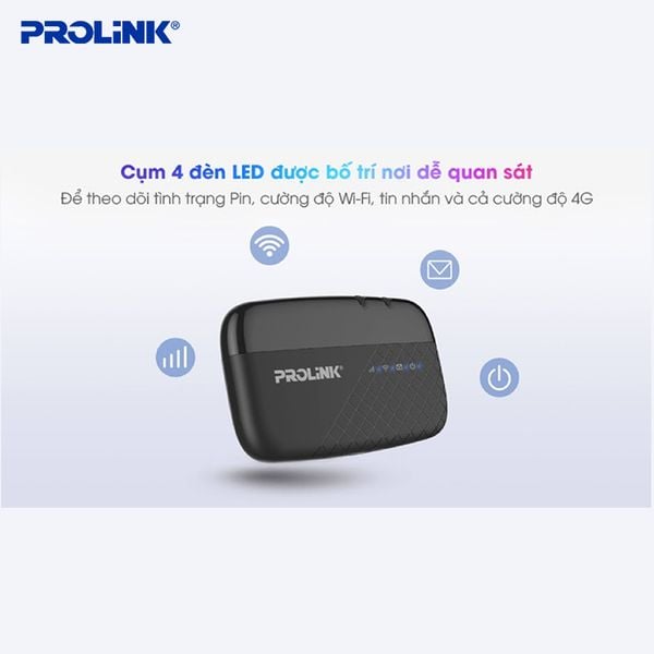 Bộ Phát Wifi Di Động 4G LTE Prolink PRT7011L – Kết Nối Tốc Độ Cao, Pin 10 Giờ, Giá Tốt!