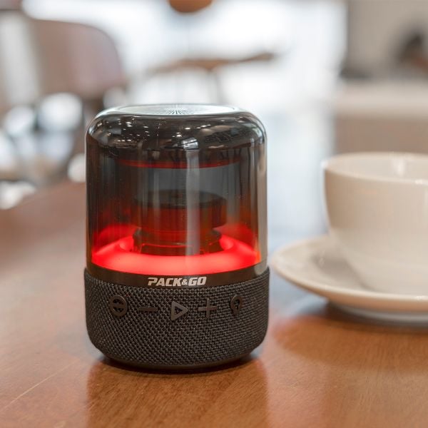 Loa Bluetooth PACK&GO LBS-02 Đèn LED 7 Màu, Âm Bass Mạnh, Giá Tốt