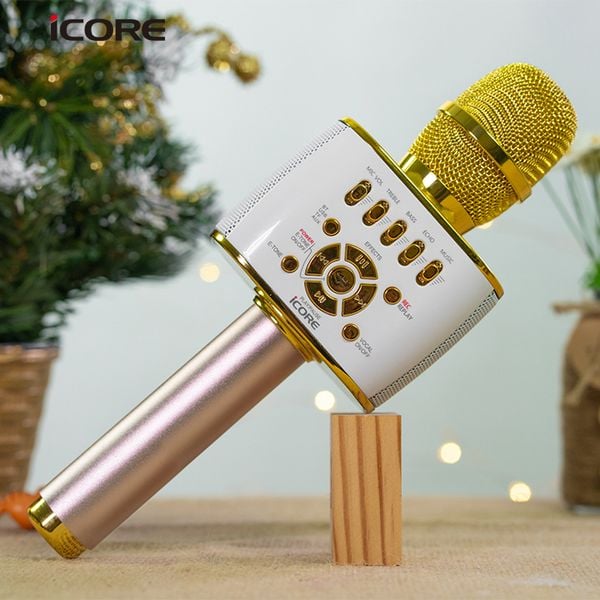 Micro Karaoke 3 Trong 1 iCore IC-M99 – Thu Âm Cực Hay, Biến Đổi Giọng Độc Đáo