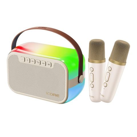 Bộ Loa Karaoke Mini Bluetooth iCore ISM69 – Âm Thanh Sống Động, 2 Micro Không Dây, Giá Tốt