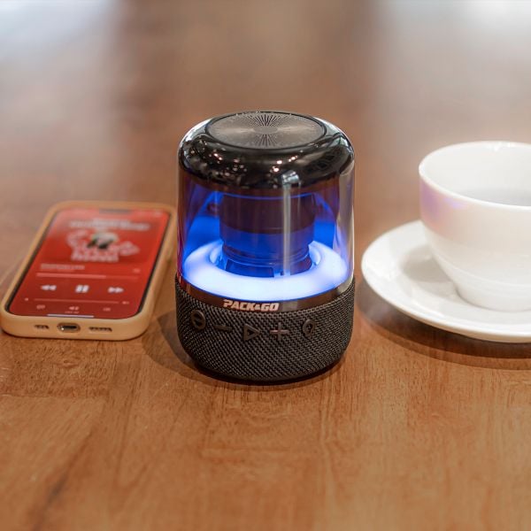 Loa Bluetooth PACK&GO LBS-02 Đèn LED 7 Màu, Âm Bass Mạnh, Giá Tốt