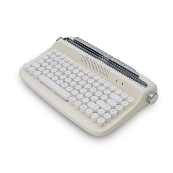 Bàn Phím Bluetooth Mini Kiểu Cổ Điển ACTTO B303 – Kết Nối 3 Thiết Bị, Thiết Kế Retro, Giá Tốt