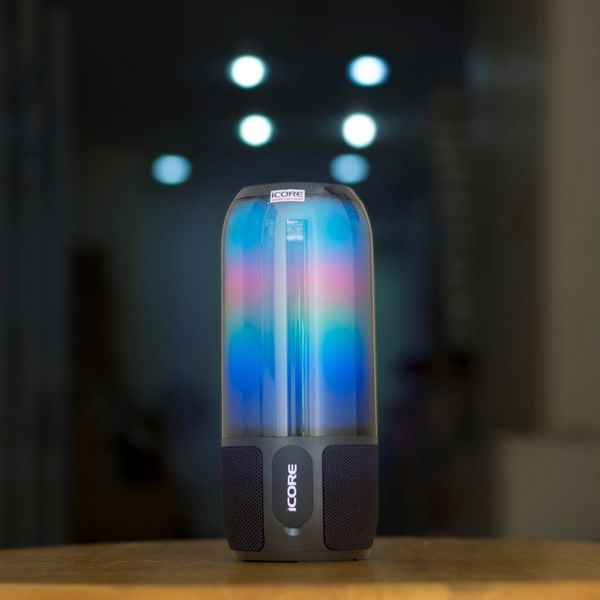 Loa Bluetooth Có Đèn iCore B800 – Âm Thanh Mạnh Mẽ, Đèn LED Đổi Màu, Kết Nối Ổn Định Giá Rẻ
