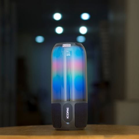 Loa Bluetooth Có Đèn iCore B800 – Âm Thanh Mạnh Mẽ, Đèn LED Đổi Màu, Kết Nối Ổn Định Giá Rẻ