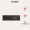 Bàn Phím Có Dây iCore IK38 – Full Size 104 Phím, Kết Nối Ổn Định, Giá Tốt