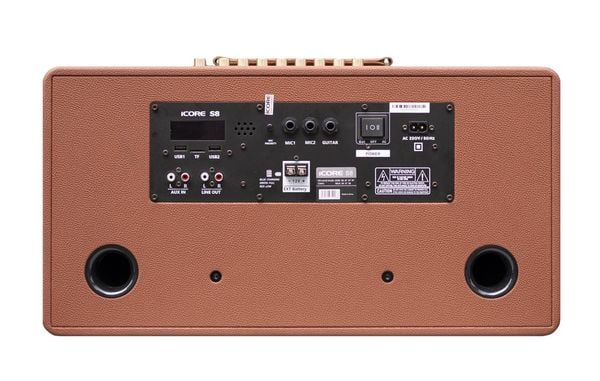 Loa Karaoke Xách Tay iCore S8 Kèm 2 Micro UHF Cao Cấp – Âm Thanh Stereo Cực Hay, Giá Tốt