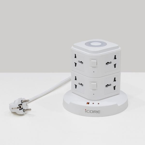 Ổ Cắm Điện iCore ITS100C – Đa Năng, Sạc Nhanh, An Toàn Tuyệt Đối – Giá Tốt