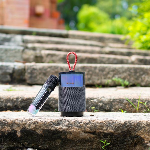 Loa Karaoke Mini iCore ISM03 Kèm Micro Không Dây – Âm Thanh Sống Động, Thiết Kế Thời Trang, Giá Rẻ
