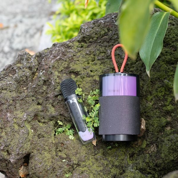 Loa Karaoke Mini iCore ISM03 Kèm Micro Không Dây – Âm Thanh Sống Động, Thiết Kế Thời Trang, Giá Rẻ