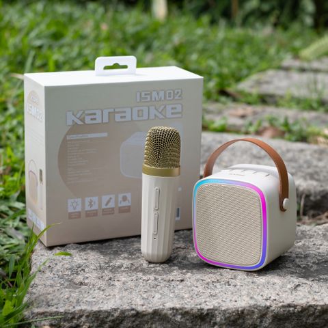 Loa Karaoke iCore ISM02 – Nhỏ Gọn, Chất Âm Đỉnh Cao, Micro Không Dây – Giá Rẻ