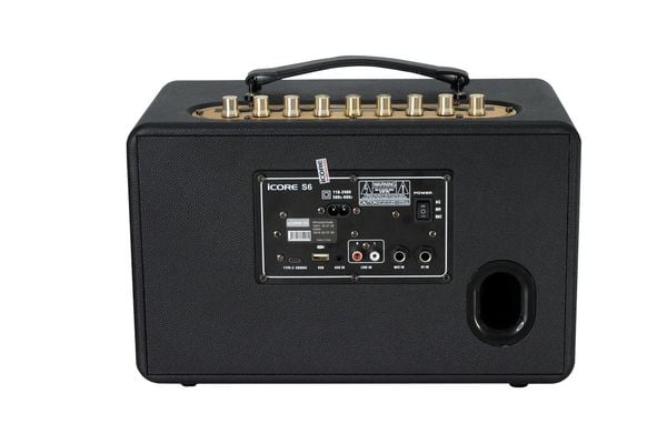 Bộ Loa Karaoke Xách Tay iCore S6 Kèm 02 Micro – Thiết Kế Retro, Âm Thanh Cực Đỉnh, Giá Tốt Nhất