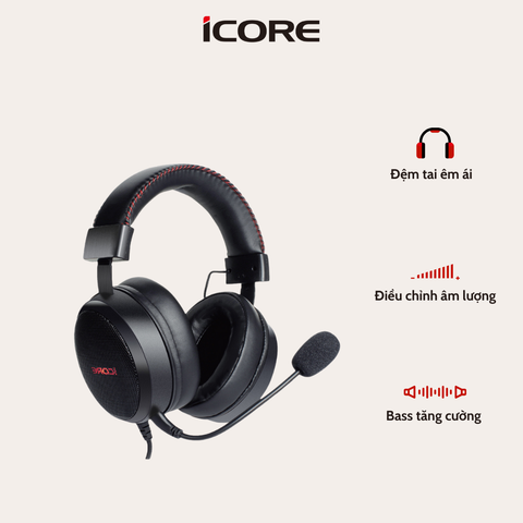 Tai Nghe Gaming iCore G11 Chính Hãng – LED Đổi Màu, Âm Thanh Cực Chất, Giá Tốt
