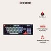 Bàn Phím Cơ Không Dây iCore G981 - 3 Trong 1 – Kết Nối 5 Thiết Bị, Đèn RGB, Giá Rẻ