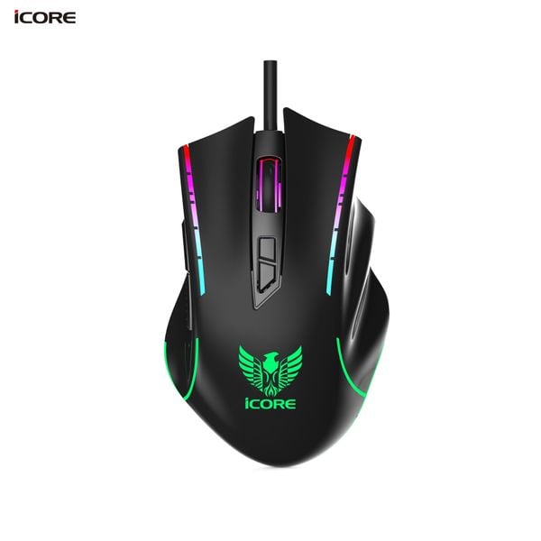 Chuột Game Có Dây iCore GM03 – LED 7 Màu, DPI 7200, Giá Tốt
