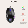 Chuột Gaming Có Dây iCore GM06 – 9 Nút Tuỳ Chỉnh, LED Rainbow, DPI 7200, Giá Rẻ Chính Hãng