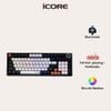 Bàn Phím Cơ Có Dây iCore ICK10 – Blue Switch Bền Bỉ, Đèn Rainbow Ấn Tượng, Giá Tốt