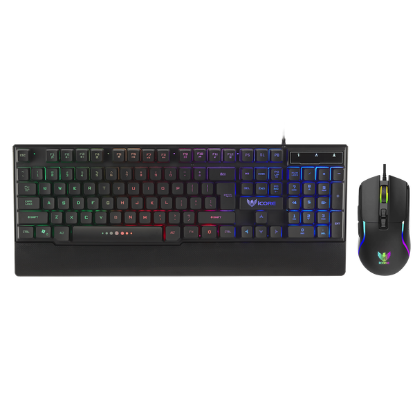 Bộ Phím Chuột Game iCore IGC01 – Combo Gaming LED Đẹp Mắt, Anti-Ghosting, Giá Rẻ