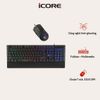 Bộ Phím Chuột Game iCore IGC01 – Combo Gaming LED Đẹp Mắt, Anti-Ghosting, Giá Rẻ
