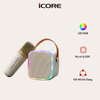 Loa Karaoke iCore ISM02 – Nhỏ Gọn, Chất Âm Đỉnh Cao, Micro Không Dây – Giá Rẻ