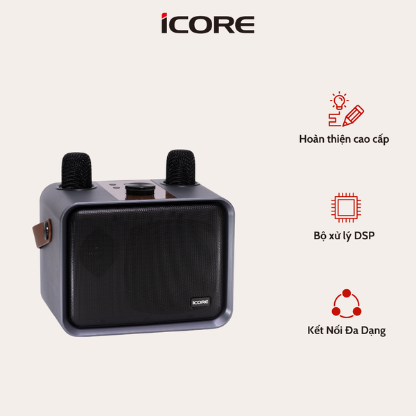 Loa Karaoke Bluetooth iCore ISM09 – Thiết Kế Đẳng Cấp, Âm Thanh Sống Động, Giá Cực Tốt!
