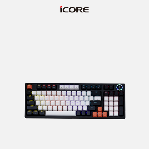 Bàn Phím Cơ Có Dây iCore ICK10 – Blue Switch Bền Bỉ, Đèn Rainbow Ấn Tượng, Giá Tốt