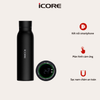 Bình Nước Thông Minh iCore M1 Tuya – Theo Dõi Uống Nước, Giữ Nhiệt 12 Giờ, Kết Nối App Tuya Chính Hãng