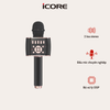 Micro Karaoke Bluetooth iCore M99-PRO – Loa Kép, Bass Mạnh, Thu Âm Chuyên Nghiệp, Giá Tốt