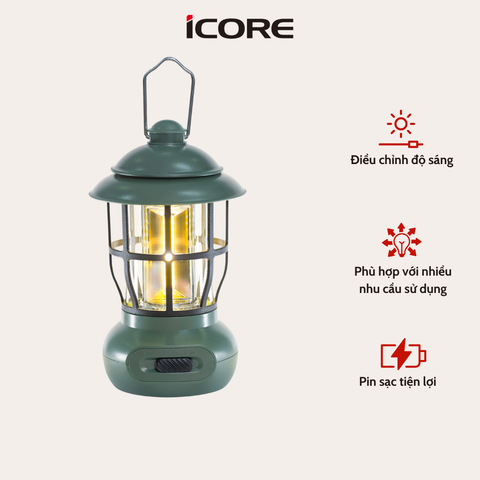 Đèn Đa Năng Kiểu Cổ Điển iCore MPL99 – Thiết Kế Retro, Ánh Sáng Ấm Áp, Giá Tốt