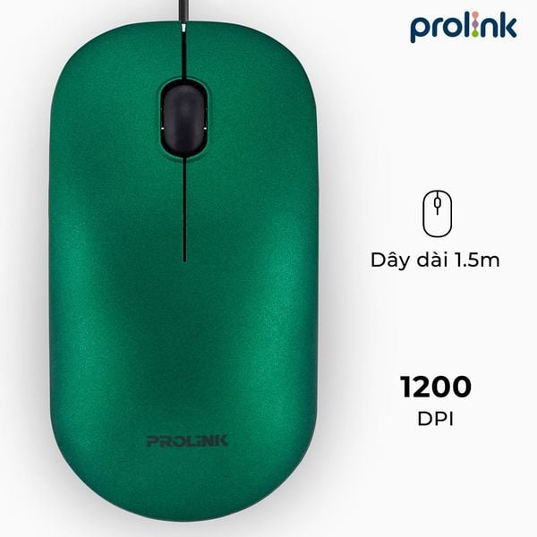 Chuột Quang Có Dây Prolink PMC1007 – Nhẹ Êm, Độ Chính Xác Cao, Giá Rẻ Chính Hãng