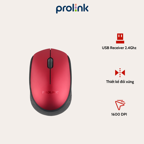 Chuột Quang Không Dây Prolink PMW5008 – Thiết Kế Đối Xứng, Độ Nhạy Cao, Giá Rẻ Chính Hãng