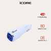 Sạc Ô Tô iCore IC-UCC200 – 2 Cổng Sạc Nhanh, Thiết Kế Sang Trọng, Giá Tốt